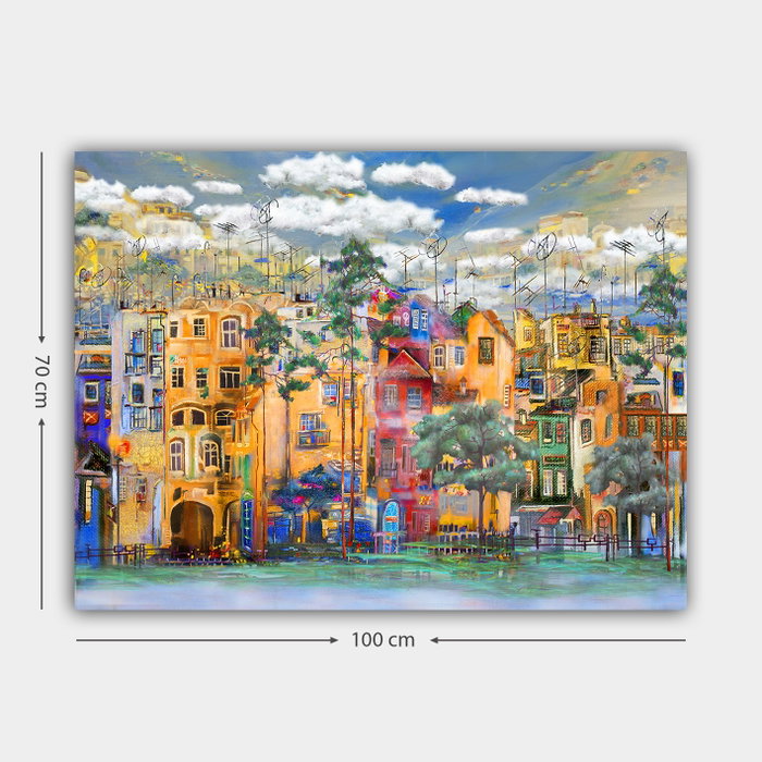 Wallity Lienzo Decorativo Multicolor 70 x 100 cm